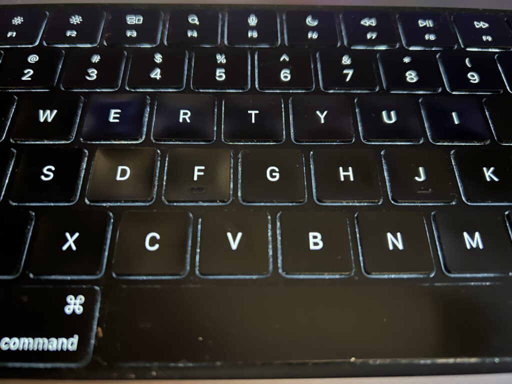 keyboard turned